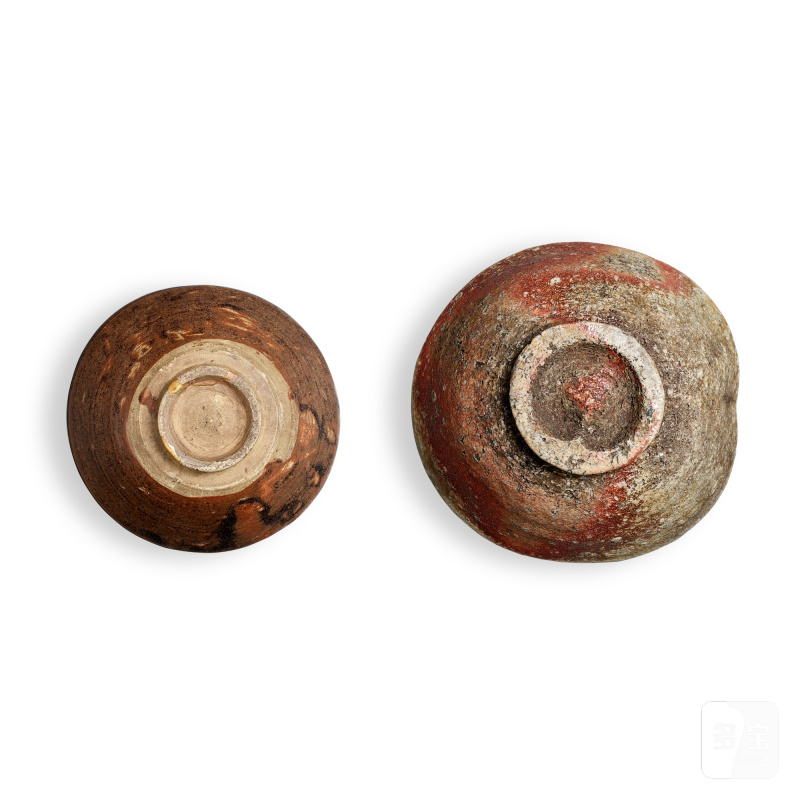 A shigaraki tea bowl and a Seto tenmoku tea bowl, Japan, Momoyama - Edo period, 16th – 17th century | 日本 桃山至江戶時期十六至十七世紀 信樂燒茶盌及瀨戶天目茶盌 - 图4